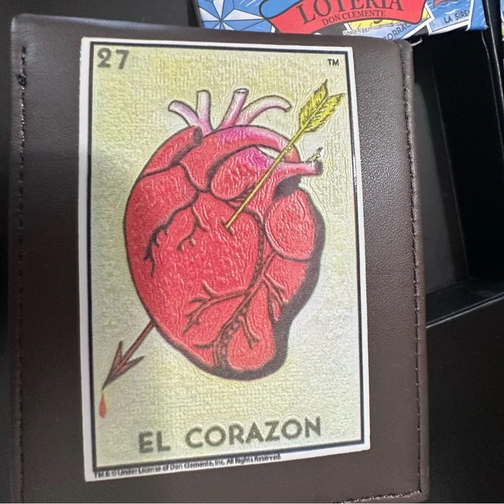 🆕Loteria EL CORAZON Faux Leather Wallet